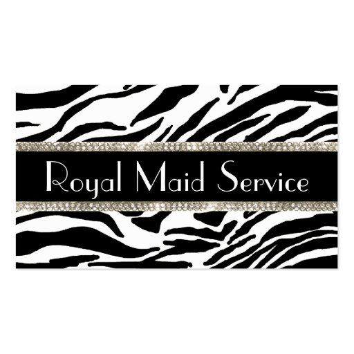 Maid Service Business Cards (back side)