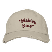 "Maiden Niue" embroidered hats