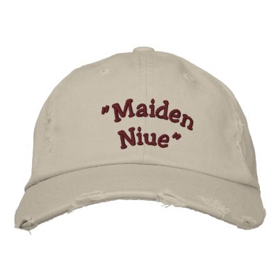 "Maiden Niue" Embroidered Baseball Caps by lynnleef