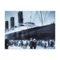 Maiden Voyage of RMS Lusitania, 13 Septemeber 1907 postcards
