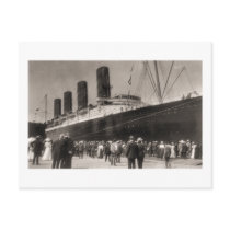 Maiden Voyage of RMS Lusitania, 13 Septemeber 1907 postcards