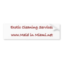 MaidInMiami Logo Bumper bumper stickers by maidinmiami MaidInMiami Logo Bumper bumper stickers