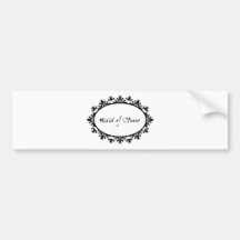 MAIDOFHONOR.png Bumper Sticker