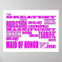 Maids of Honor Fun Gifts : Greatest Maid of Honor Print
