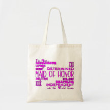 Maids of Honor Wedding Party Favors : Qualities Bags