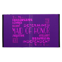 Maids of Honor Wedding Party Favors : Qualities iPad Cases
