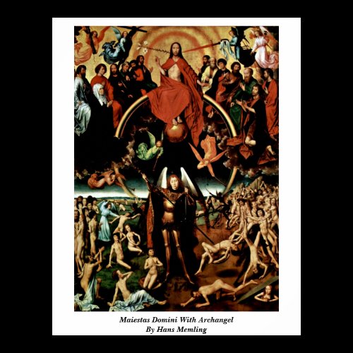 Maiestas Domini With Archangel By Hans Memling Print