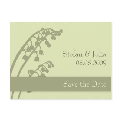 Maigloeckchen • Save the Date Postkarte Postcard by CSWedding