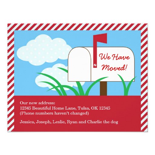 Mail Box Weâ€™ve Moved Card Personalized Invitations