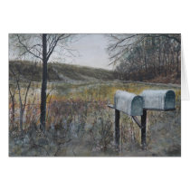 Mail Boxes Greeting Card