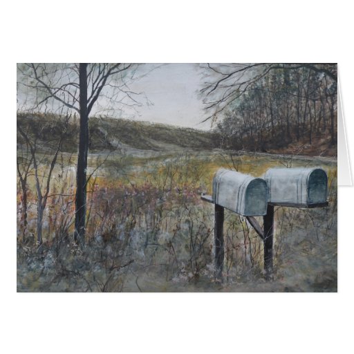 Mail Boxes Greeting Card