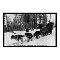 Mail Delivery by a Dog Team 1905 posters by lc_vintagephotos Mail Delivery by a Dog Team 1905 posters