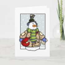 mail delivery snowman cards