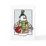 mail delivery snowman cards