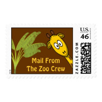 Mail From The Zoo Crew Postage Stamps
