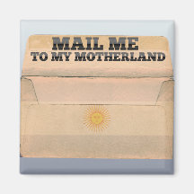 Mail me to Argentina Fridge Magnet