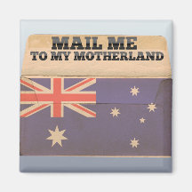 Mail me to Australia Fridge Magnet