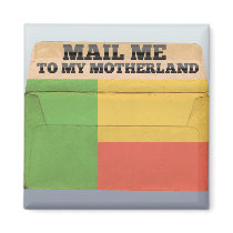 Mail me to Benin Fridge Magnets