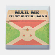 Mail me to Burundi Refrigerator Magnets