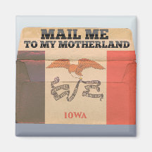 Mail me to Iowa Fridge Magnet