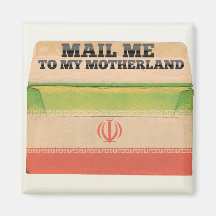 Mail me to Iran Refrigerator Magnets
