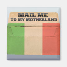 Mail me to Italy Refrigerator Magnets