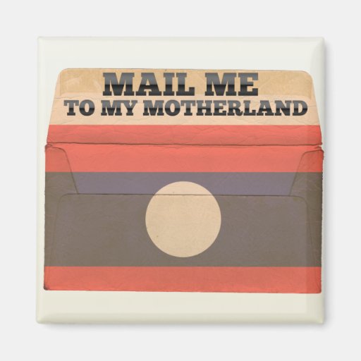 Mail me to Laos Refrigerator Magnet