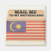 Mail me to Malaysia Refrigerator Magnet