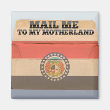 Mail me to Missouri Refrigerator Magnet