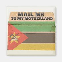 Mail me to Mozambique Refrigerator Magnet