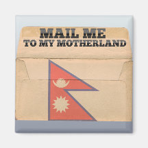 Mail me to Nepal Refrigerator Magnet