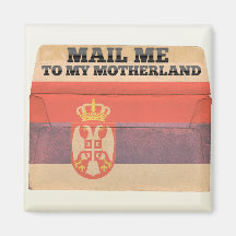 Mail me to Serbia Fridge Magnets