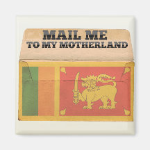 Mail me to Sri Lanka Fridge Magnets