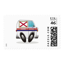 Mail Truck Alabama postage by graphxpro Mail Truck Alabama postage
