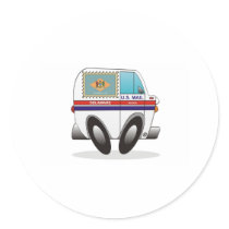 Mail Truck DELAWARE stickers by graphxpro Mail Truck DELAWARE stickers