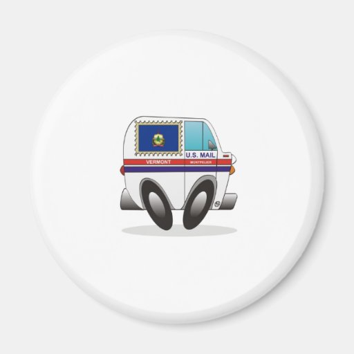 Mail Truck VERMONT Magnets