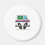 Mail Truck WASHINGTON Refrigerator Magnet