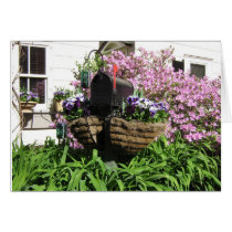 Mailbox among the Flowers--Card