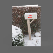 Mailbox holiday template cards