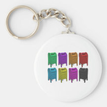 Mailbox POPART Gifts for Postal Workers Key Chains
