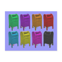 Mailbox POPART Gifts for Postal Workers postcards