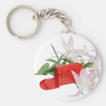 MailboxInLilies051409 Key Chain