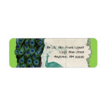 Mailing Labels - Vintage Peacock & Feathers 5