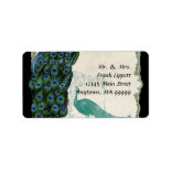 Mailing Labels - Vintage Peacock & Feathers 5