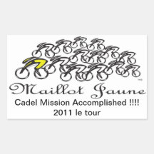 Maillot Jaune Rectangular Stickers