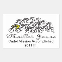 Maillot Jaune Rectangular Stickers