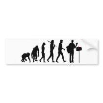 Mailman postman courier service gifts bumper stickers by Funkart Mailman postman courier service gifts bumper stickers