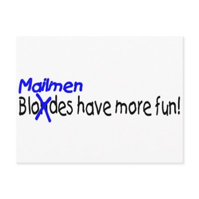 Mailmen Have More Fun Postcards by TeeZazzle
