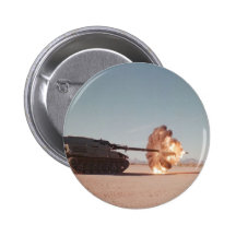 Main battle Tank Firing Pinback Buttons