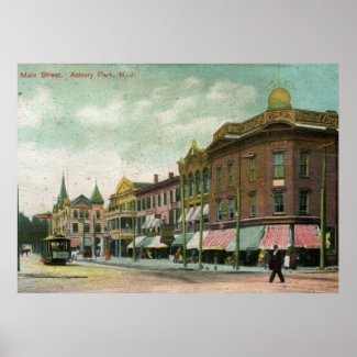 Main St., Asbury Park, NJ 1906 Vintage print